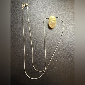 Banana Republic Elegant Gold Pendant Necklace